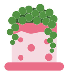Cute succlent clear background