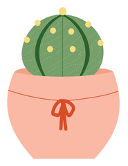 Cute cactus clear background