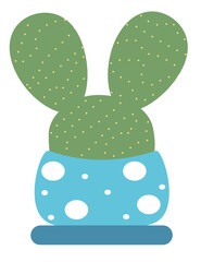 Cute cactus clear background