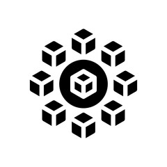 cubes glyph icon