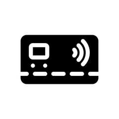 debit card glyph icon