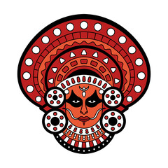 Theyyam Design Vector Illustration