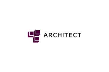 Template logo design solution for architect company or architect