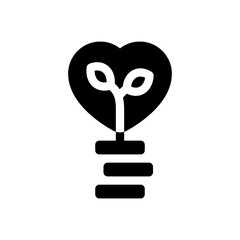 growth glyph icon