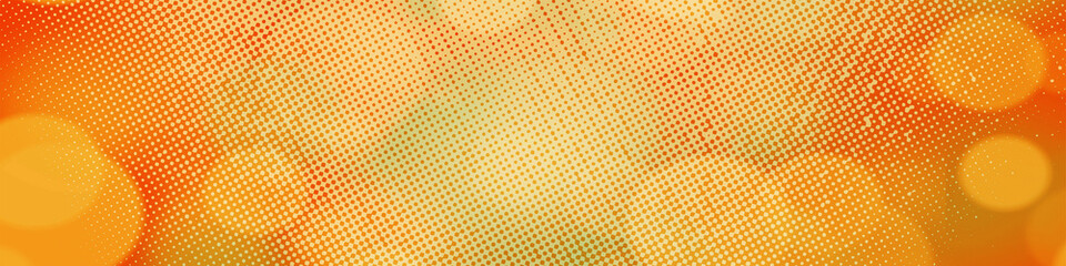 Orange, red panorama bokeh background for seasonal and holidays event with copy space, Best suitable for online Ads, poster, banner, sale, celebrations and various design works