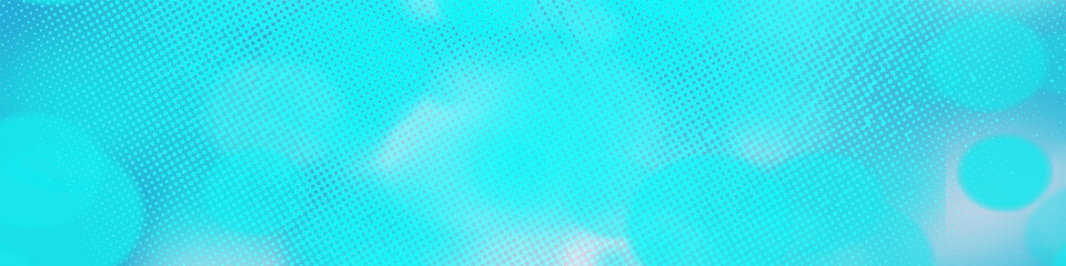 Light blue panorama bokeh background for seasonal and holidays event with copy space, Best suitable for online Ads, poster, banner, sale, celebrations and various design works