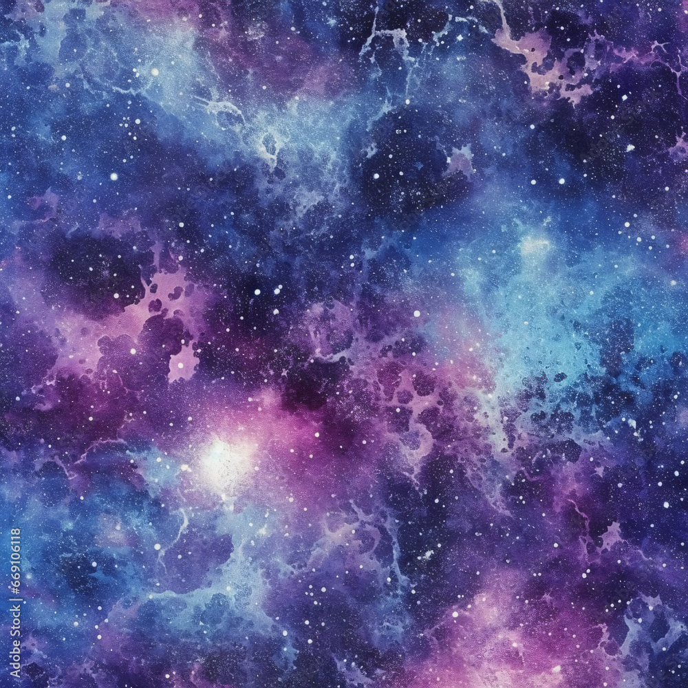 Wall mural the cosmos filled with countless stars background