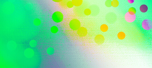 Green widescreen bokeh background for seasonal and holidays event with copy space, Best suitable for online Ads, poster, banner, sale, celebrations and various design works