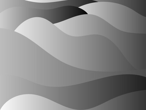 gray, black and white abstract wavy fluid background