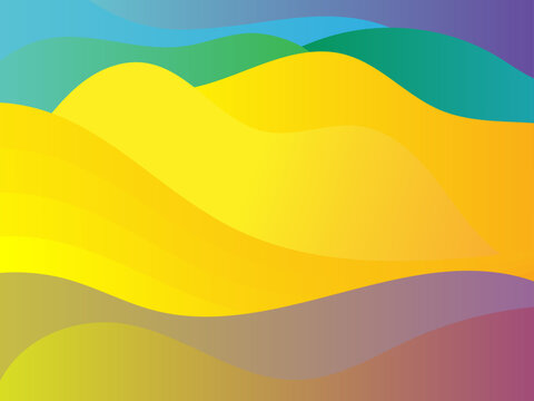 Colorful Abstract Gradiends fluid wave Backgrounds with red, green, blue, yellow vibrant colors