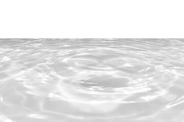Defocus blurred transparent gray colored clear calm water surface texture with splashes reflection....