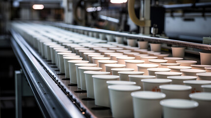 Obraz premium bottled water production process