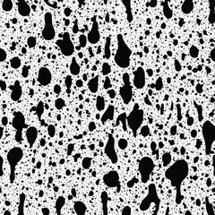 Seamless pattern, rough vector background, grunge texture, black and white
