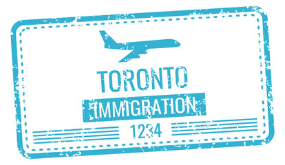 Immigration stamp. International visa sign. Air travel