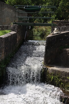 waterfall in Breuillet, France 