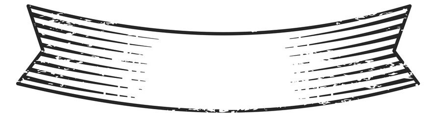 Obraz premium Calligraphic banner flag. Curved label ribbon engraving