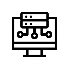 cloud computing line icon