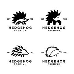 Hedgehog Logo icon design illustration