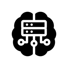 brain glyph icon