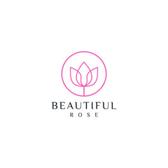 Flower logo design vector template