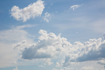 Fototapeta na wymiar Blue sky with clouds nature background