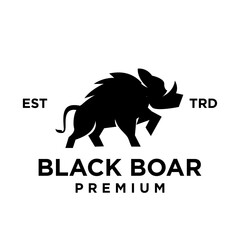 Boar logo icon design illustration
