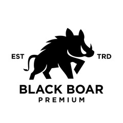 Boar logo icon design illustration