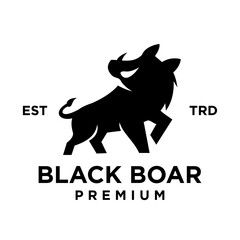 Boar logo icon design illustration