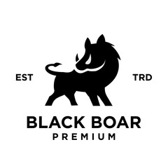Boar logo icon design illustration