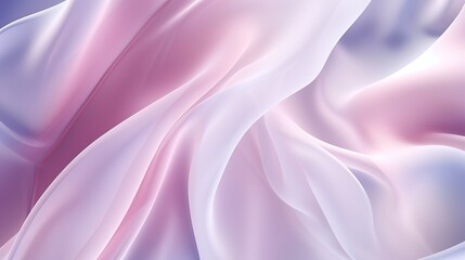 Fototapeta premium Abstract White and Pink Textile Transparent Fabric, soft Light Background for Beauty Products 