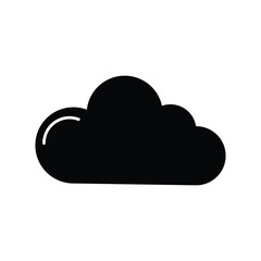 Cloud vector simple icon, Symbol, logo illustration on white background..eps