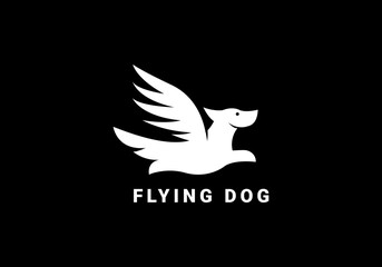 dog care, dog logo, flying dog, dog wings, wings, fast dog, animal, pet, pet care, dog cat, logo