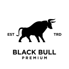 Bull logo icon design illustration