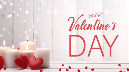 Obraz na płótnie Canvas Valentine's Day Poster Design with Love.
