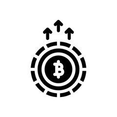 bitcoin glyph icon