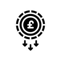 pound sterling glyph icon