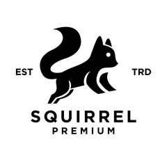 Squirrel logo icon design illustration