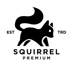Squirrel logo icon design illustration