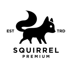 Squirrel logo icon design illustration
