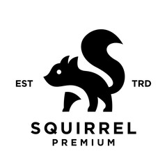 Squirrel logo icon design illustration