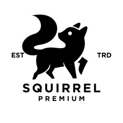 Squirrel logo icon design illustration