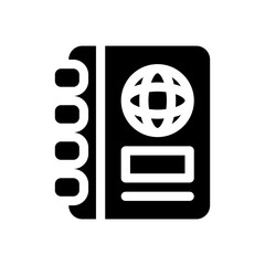 paper folder glyph icon