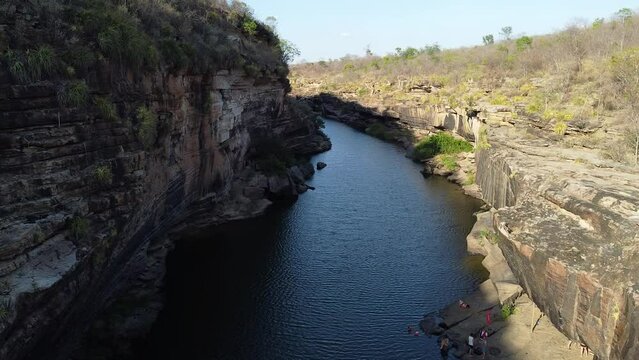 imagens a&eacute;reas do C&acirc;nion do Rio Poti, em Buriti dos Montes, Piau&iacute;