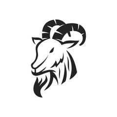 goat logo template Isolated. Brand Identity. Icon Abstract Vector graphic