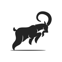 goat logo template Isolated. Brand Identity. Icon Abstract Vector graphic