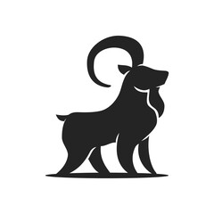 goat logo template Isolated. Brand Identity. Icon Abstract Vector graphic
