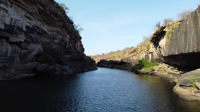imagens a&eacute;reas do C&acirc;nion do Rio Poti, em Buriti dos Montes, Piau&iacute;