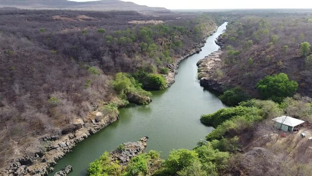 imagens a&eacute;reas do C&acirc;nion do Rio Poti, em Buriti dos Montes, Piau&iacute;
