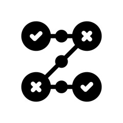 flowchart glyph icon