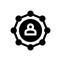 team leader glyph icon